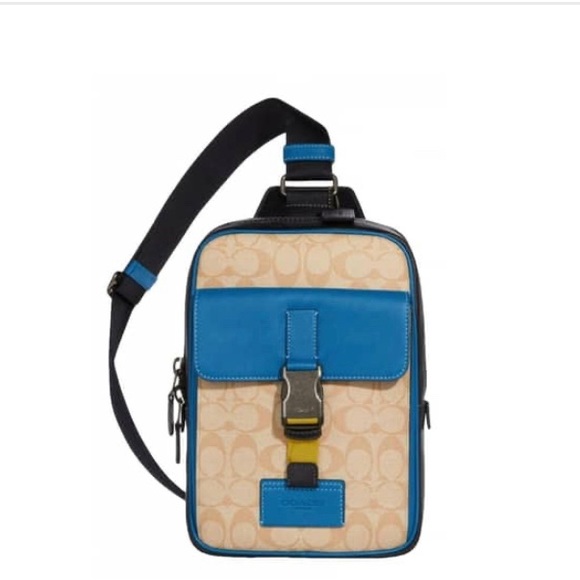 Coach Bags New Coach Sling Backpack In Signature Color Block Poshmark